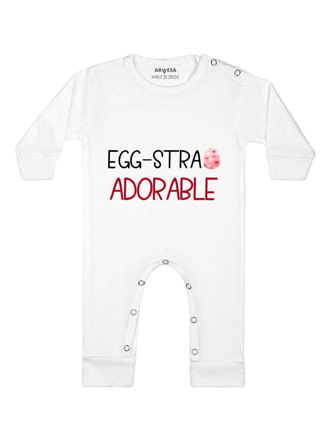 Arvesa Egg-Stra Adorable Printed Baby Romper