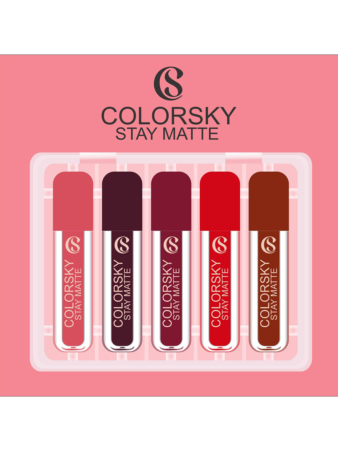 COLORSKY Stay Matte Set of 5 Liquid Lipstick - 3ml Each