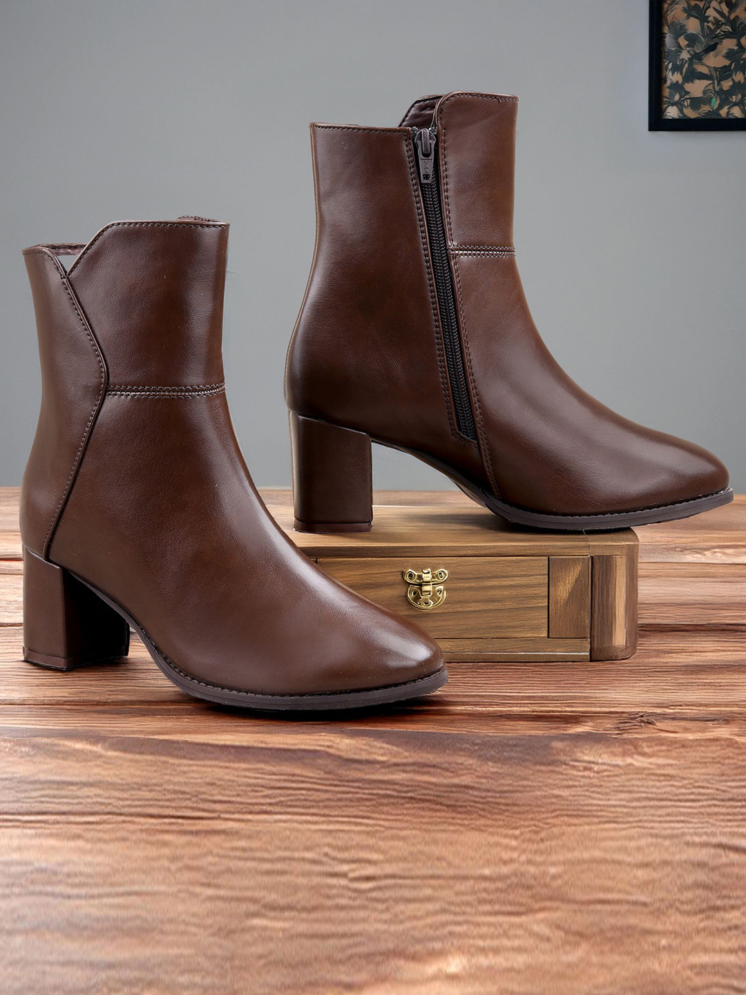 riffway Women High Heel Regular Ankle Boots