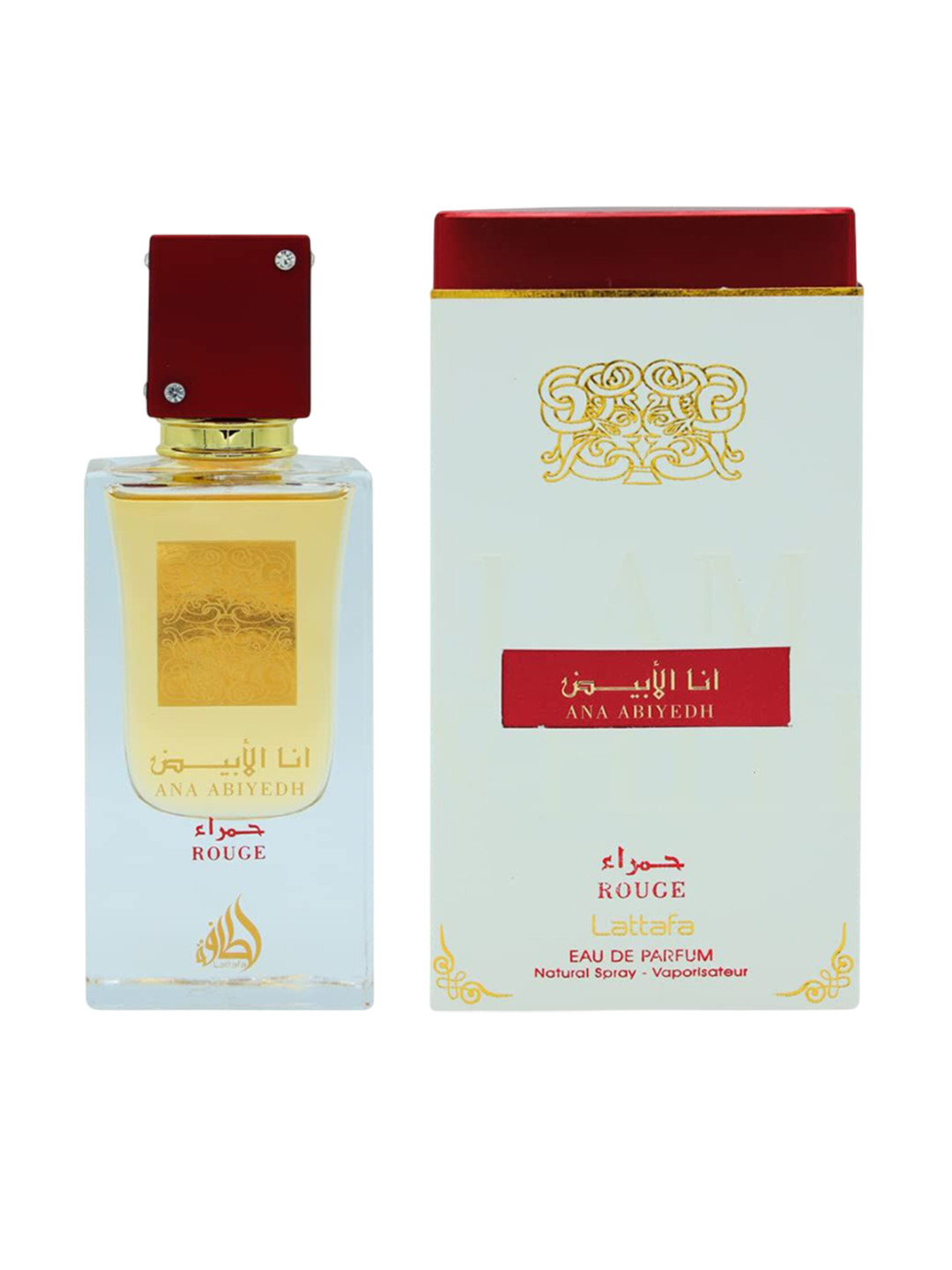Lattafa Ana Abiyedh Rouge Long Lasting Eau De Parfum - 60 ml