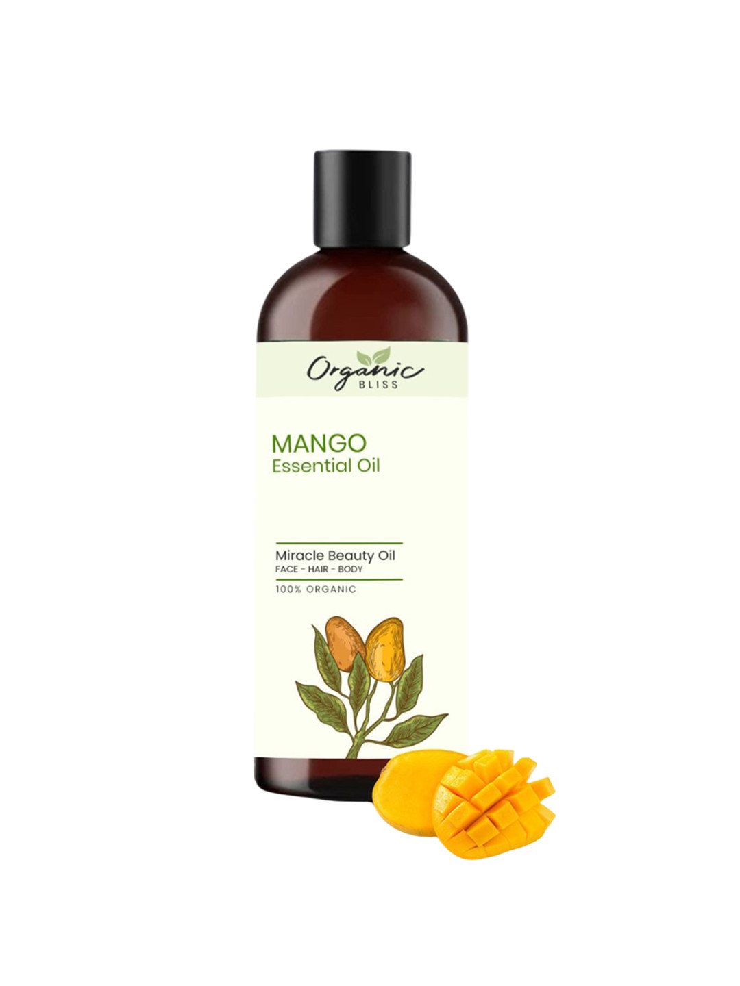 Organic Bliss Orange Essential Beauty Massage Oil For Face Hair & Body - 50 ml