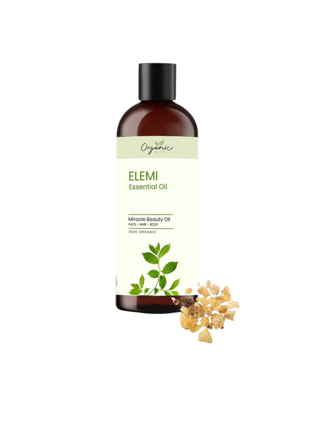 Organic Bliss Elemi Essential Beauty Massage Oil For Face Hair & Body - 50 ml