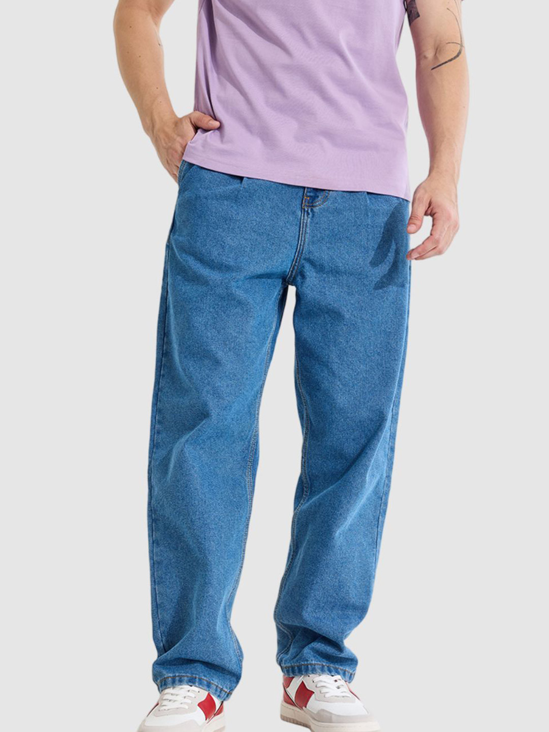 Snitch Men Blue Loose Fit Jeans