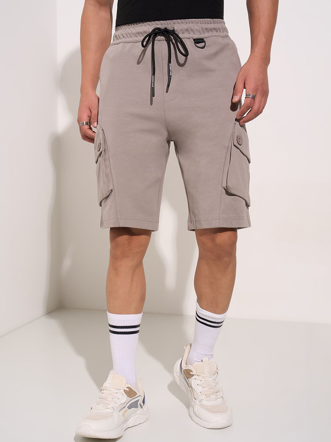 Street 808 by Pantaloons Men Loose Fit Cargo Shorts