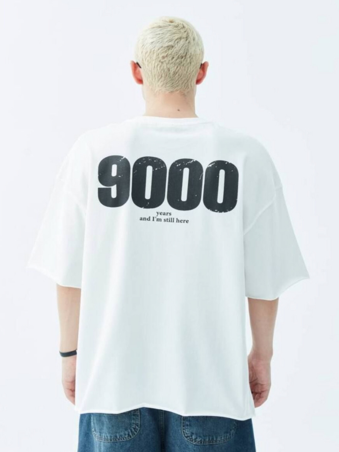 LAUREN ADAMS Men Graphic Round Neck Oversized T-shirt