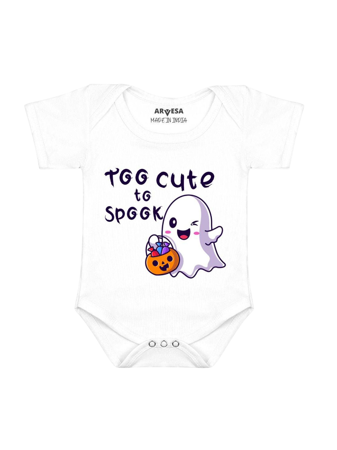 Arvesa First Halloween Printed Baby Romper