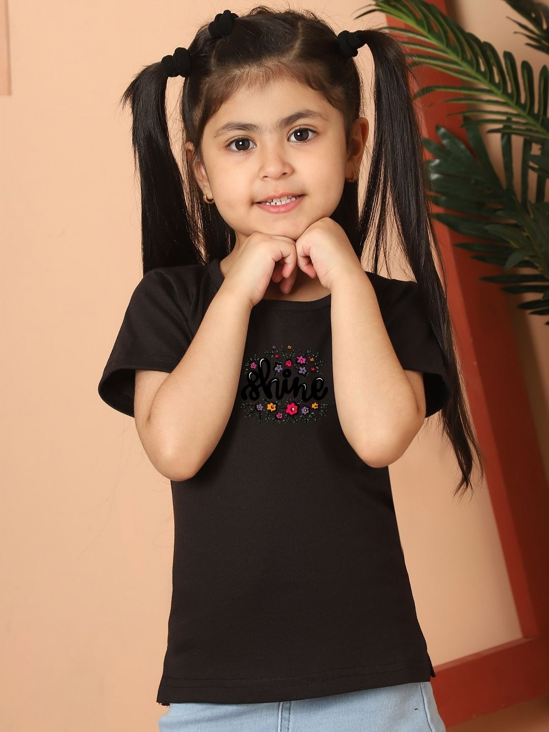 MINI & MING Girls Cut Outs T-shirt