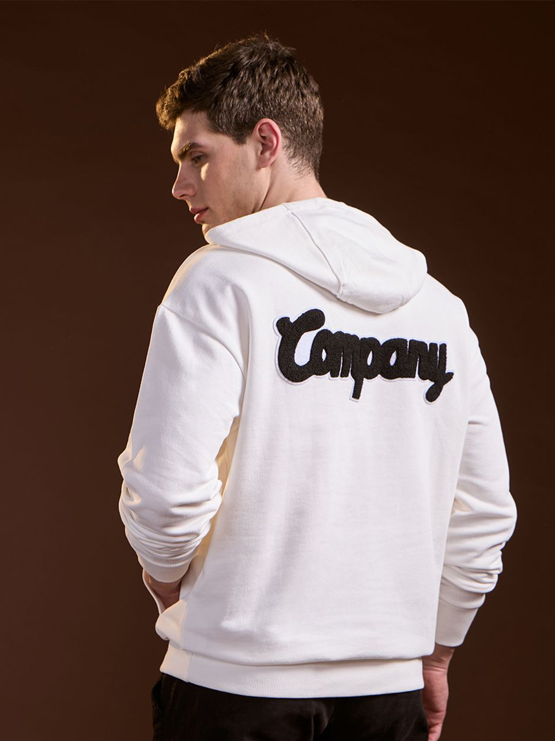 THE BEAR HOUSE Men Graphic Printed Pure Cotton Hoodie