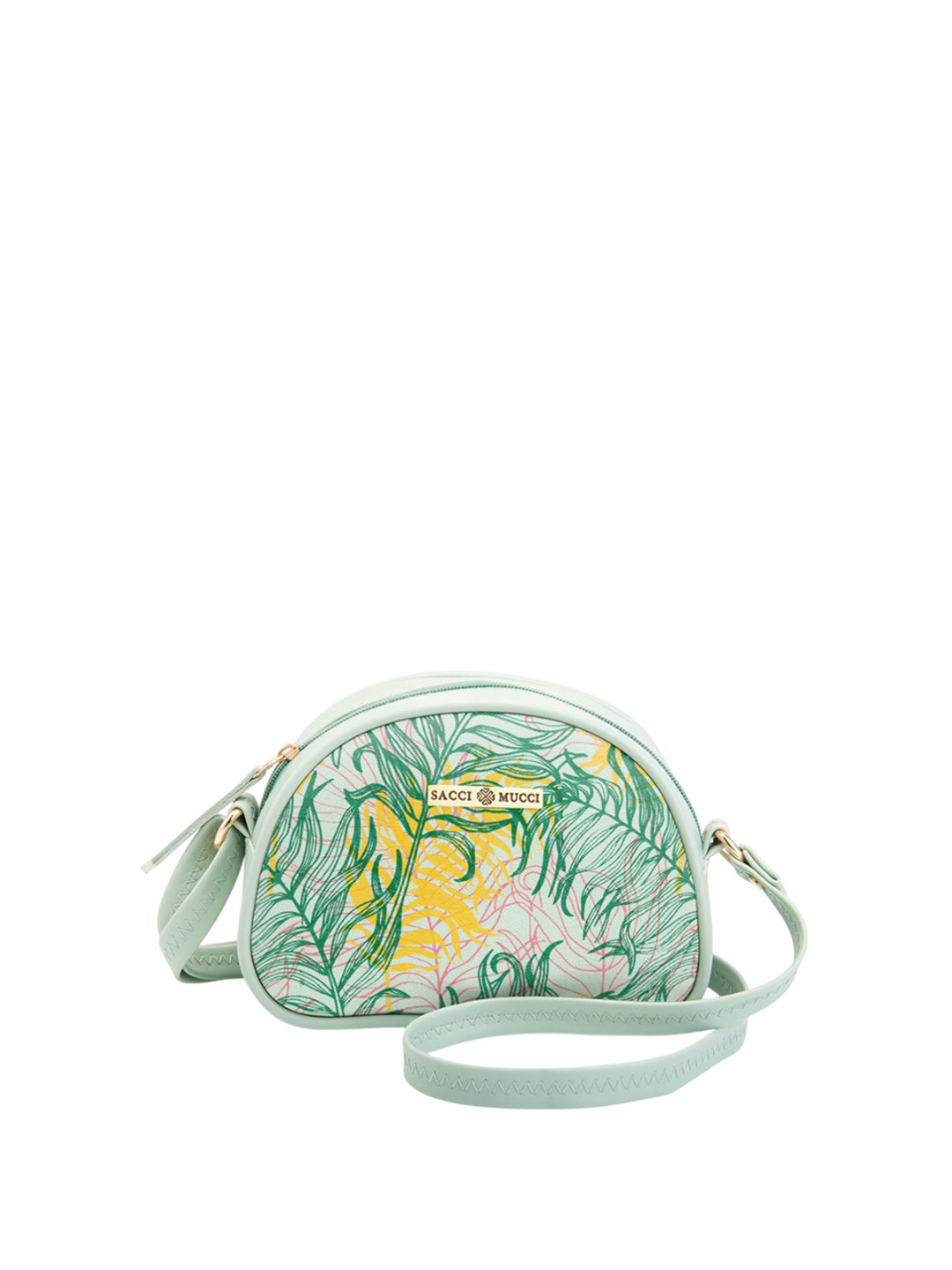 Sacci Mucci Floral Printed Sling Bag with Quilted