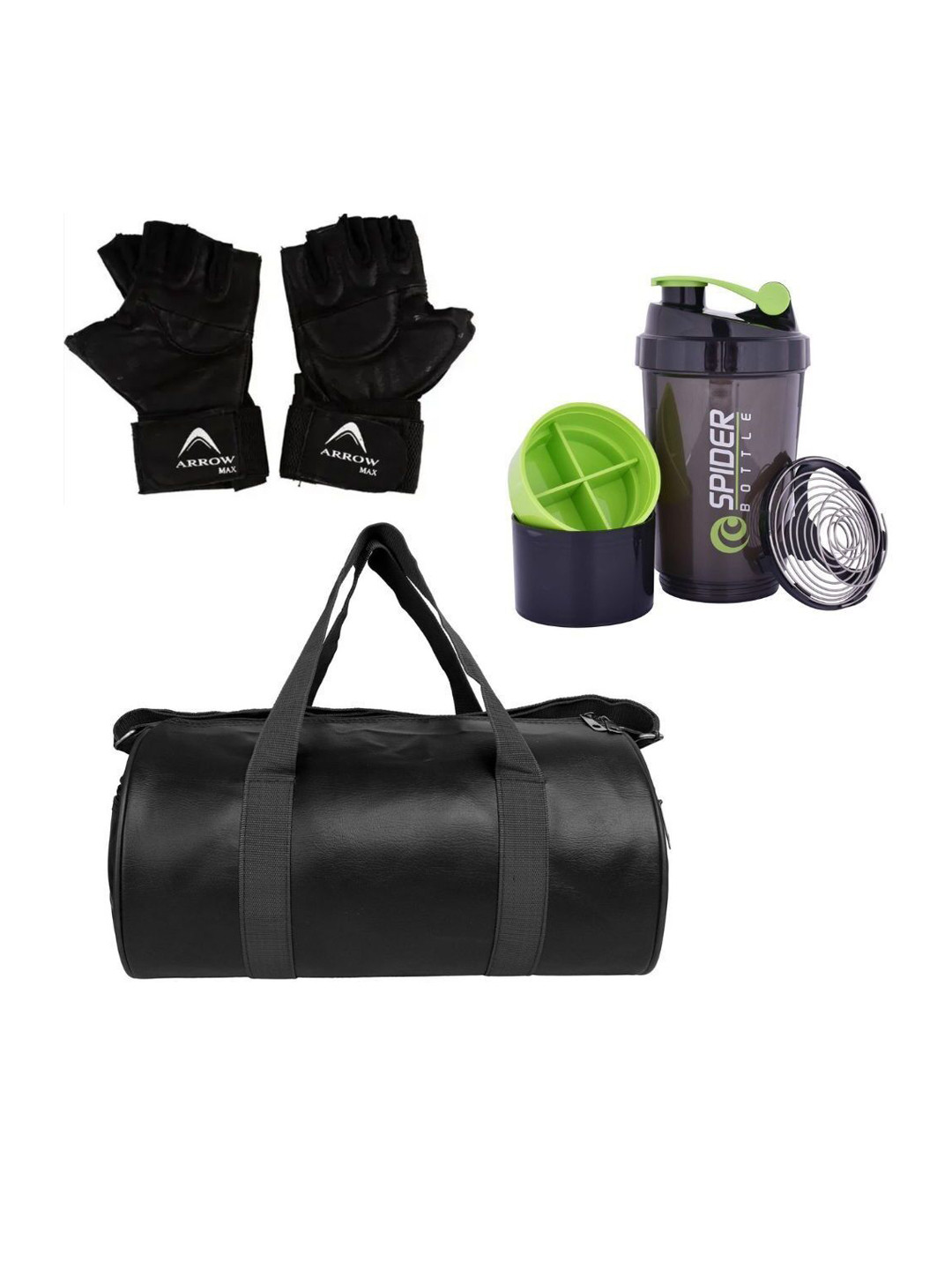 ARROWMAX Medium Sports or Gym Detachable Shoulder Strap and Handles Duffel Bag Carry Kit