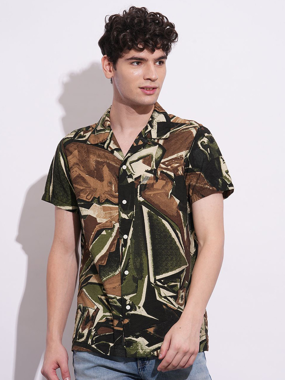 Being Human Men Classic Opaque Printed Casual Shirt