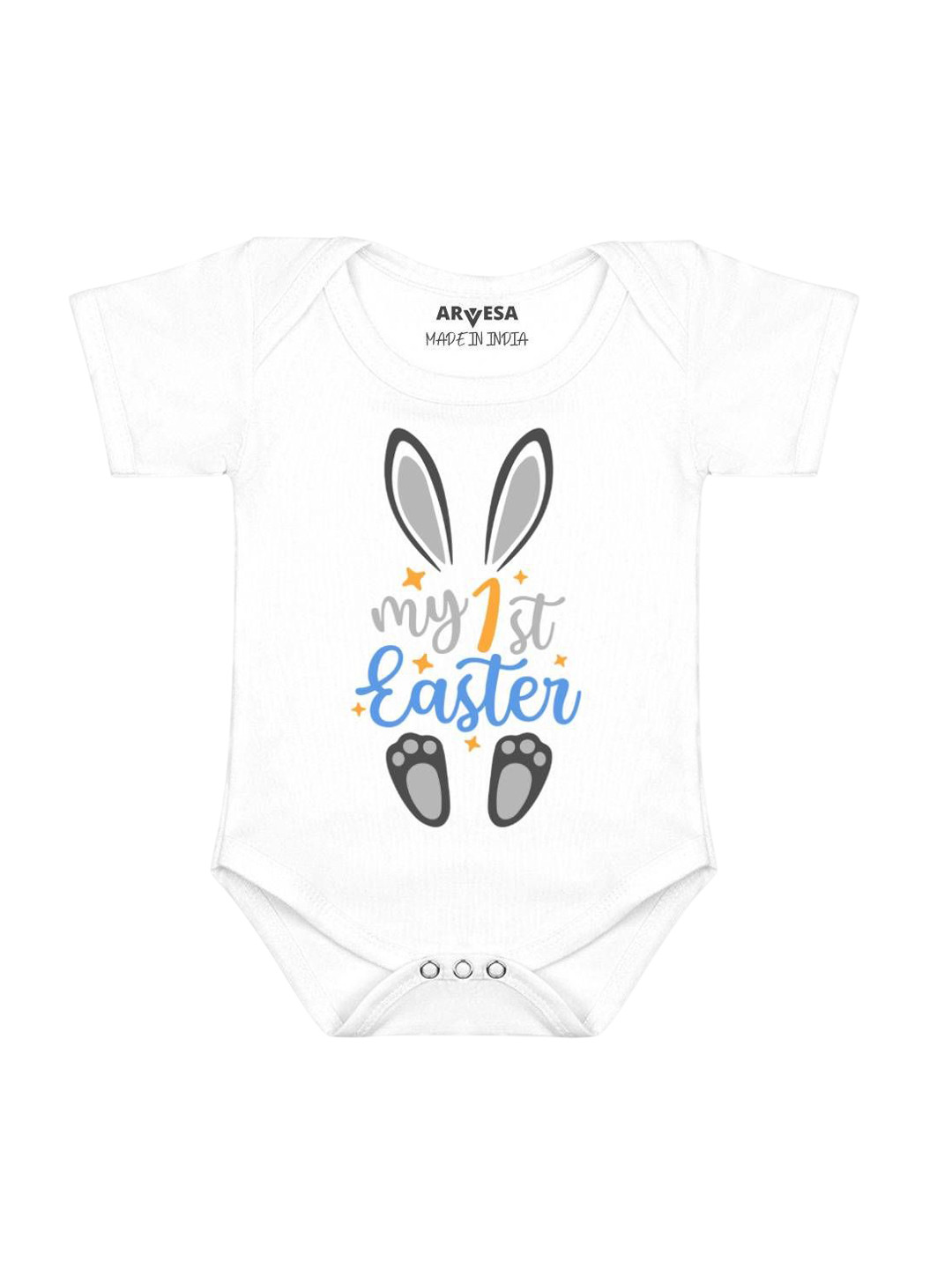 Arvesa First Easter Printed Baby Romper