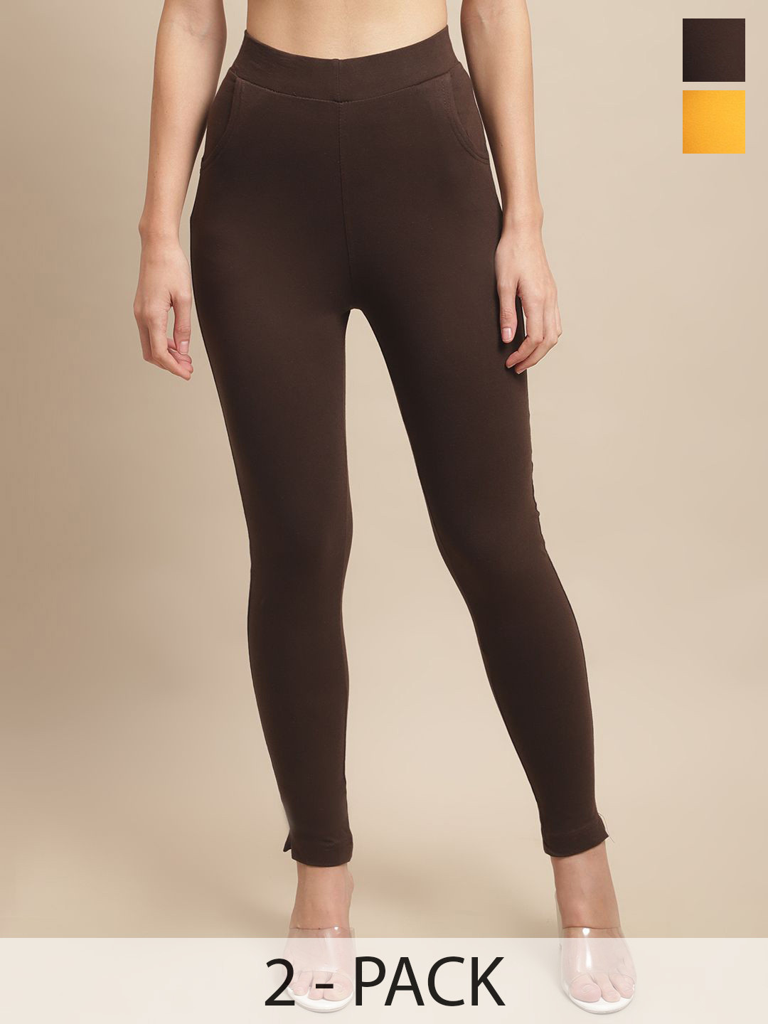 Valles365 by S.C Pack Of 2 Ankle Length Leggings