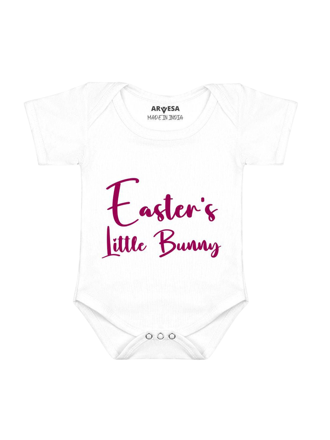 Arvesa Easter Little Bunny Printed Baby Romper
