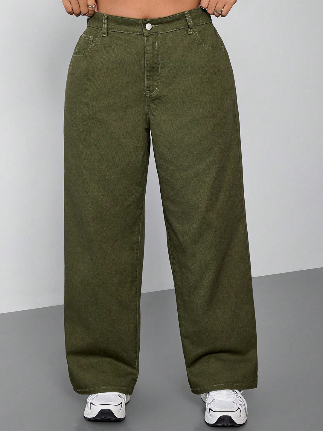 HIGH BUY Women Straight Fit High-Rise Jeans