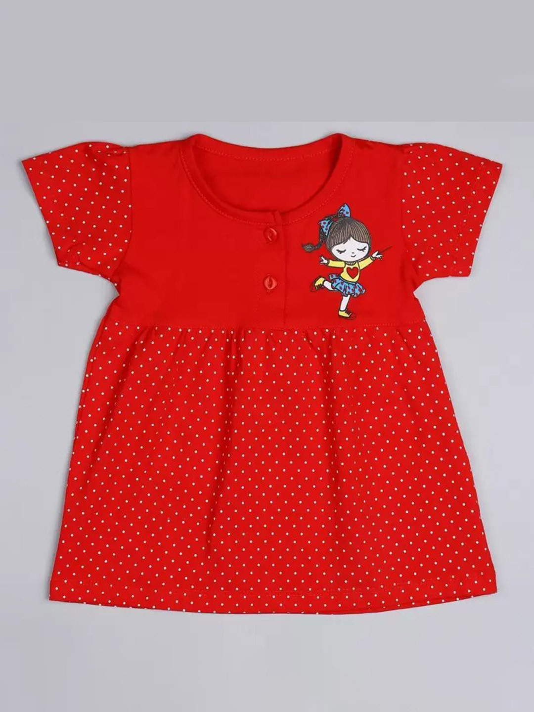 PARYAG Polka Dot Print A-Line Dress