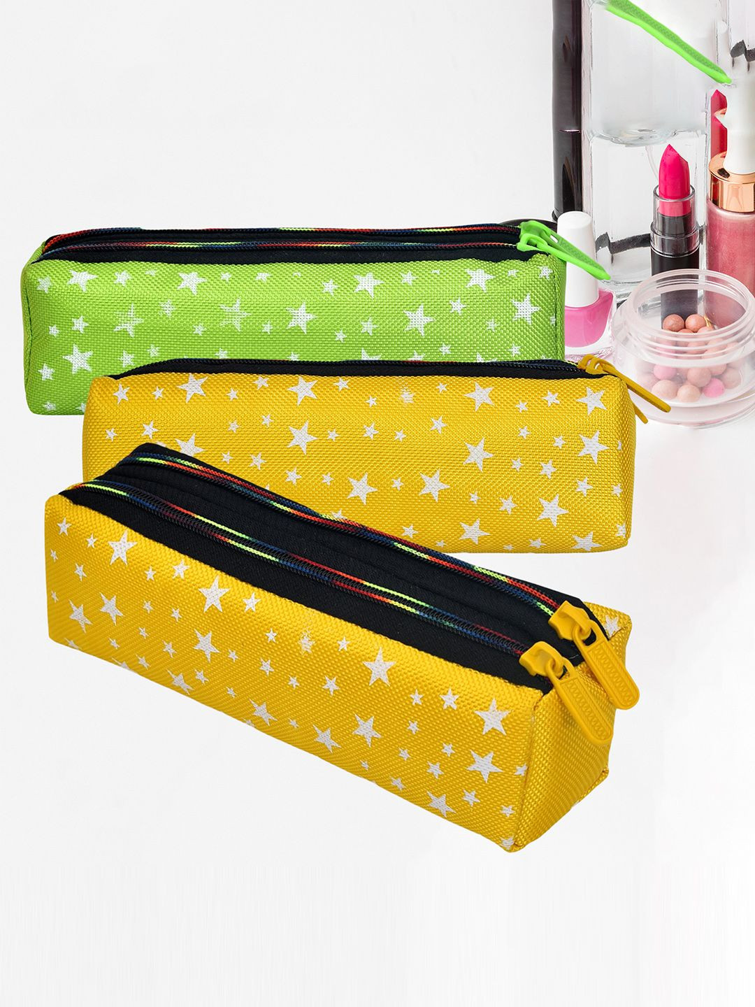 Kuber Industries Pack Of 3 Star Printed Utility Pouch