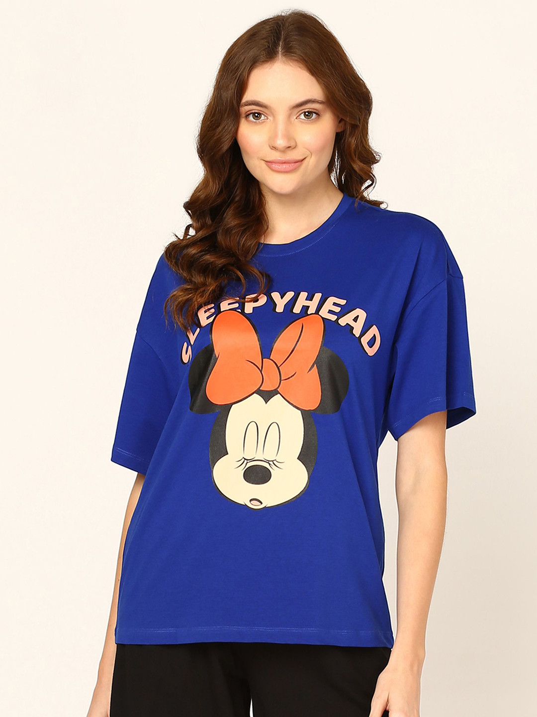 DISNEY by Dreambe Women Printed Pockets T-shirt