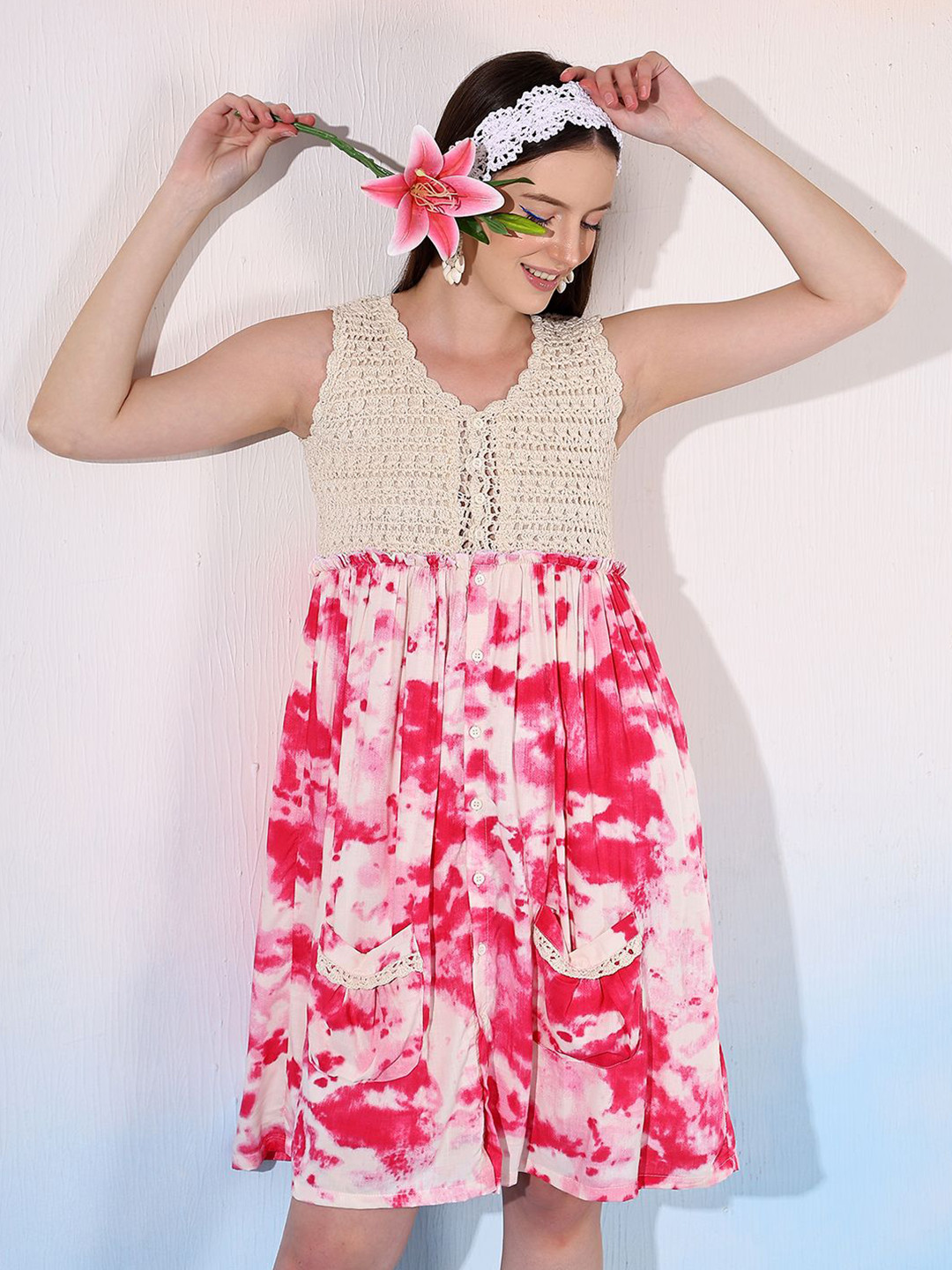 Velvery Bohemian Fit & Flare Dress