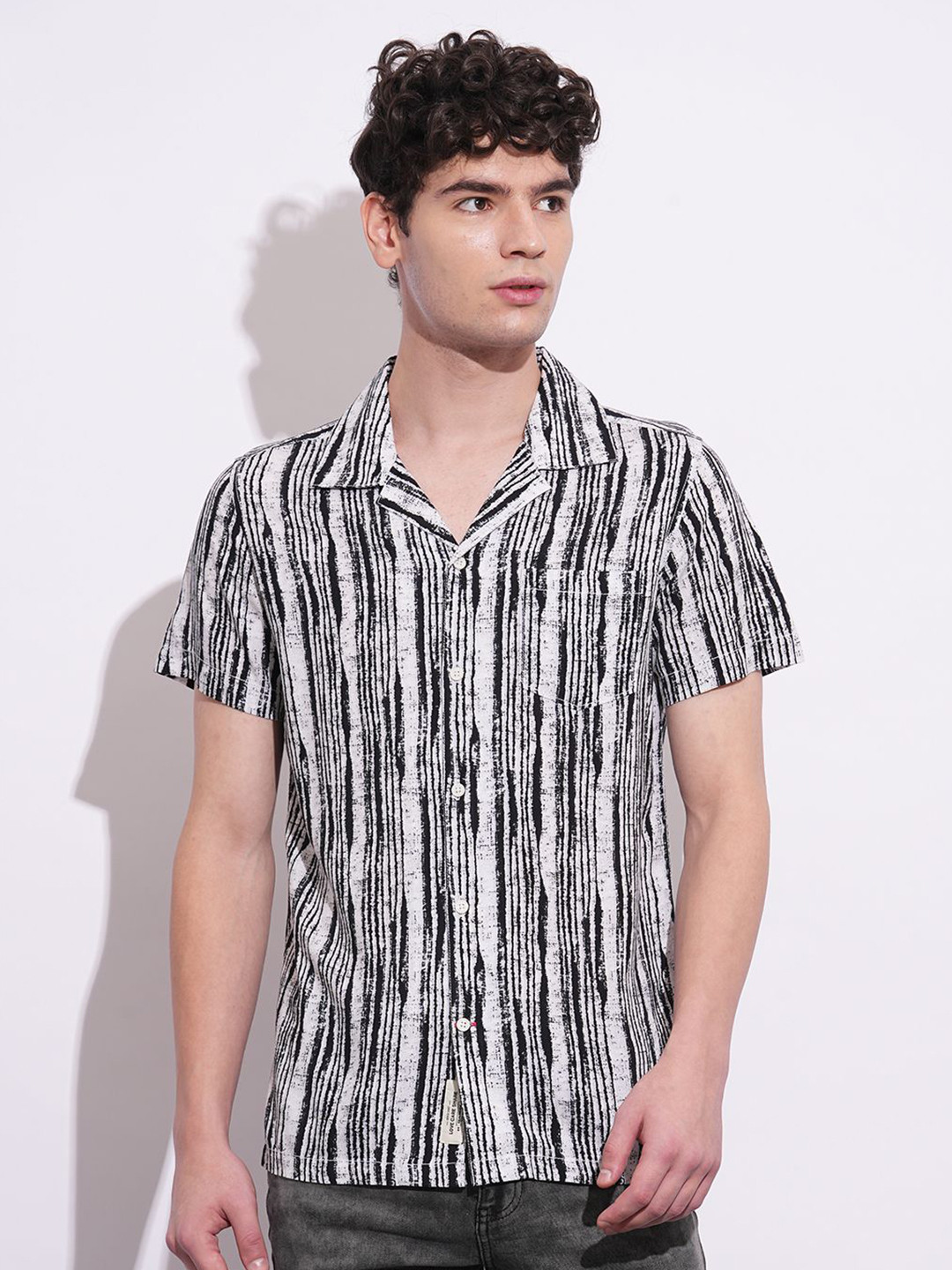 Being Human Men Classic Slim Fit Opaque Printed Casual Shirt