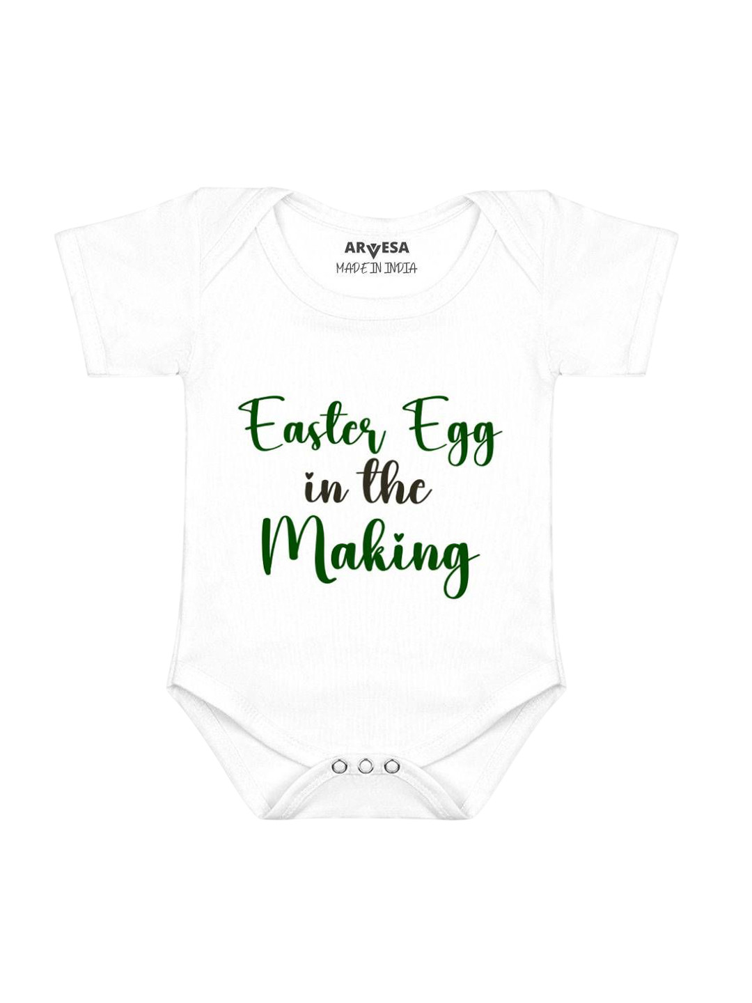 Arvesa Kids Easter Egg The Making Printed Baby Bodysuit