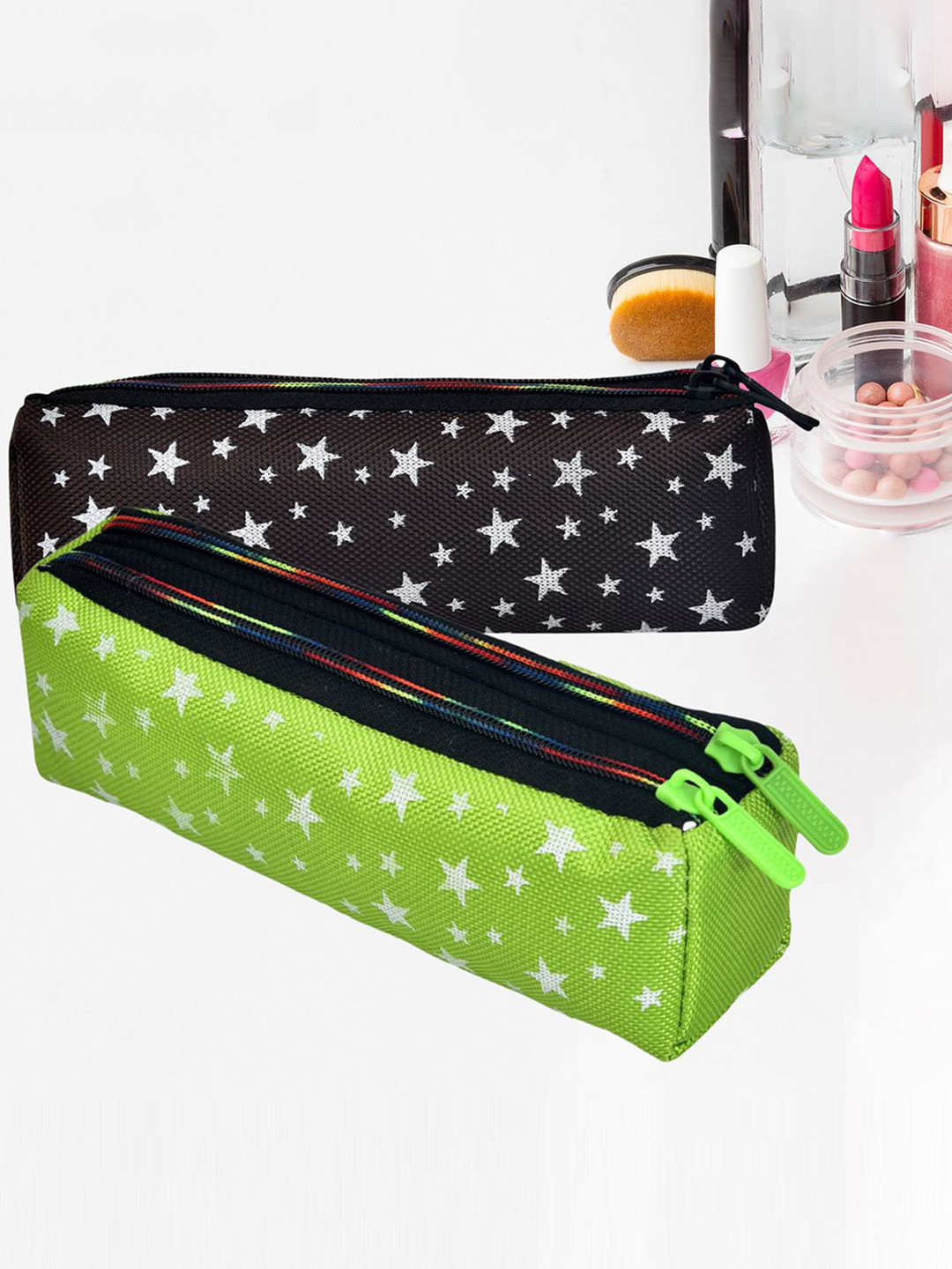 Kuber Industries Pack Of 2 Printed Storage Jewellery Utility Pouch