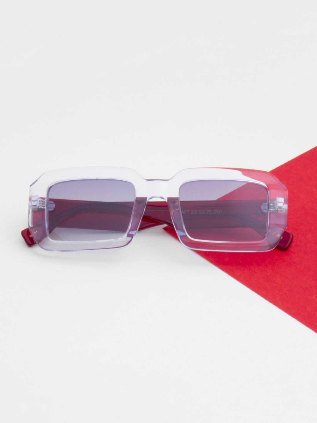 Ted Smith Premium Acetate Unisex Rectangle Sunglasses with Polarised Lens SUN-SHAFT 2.0