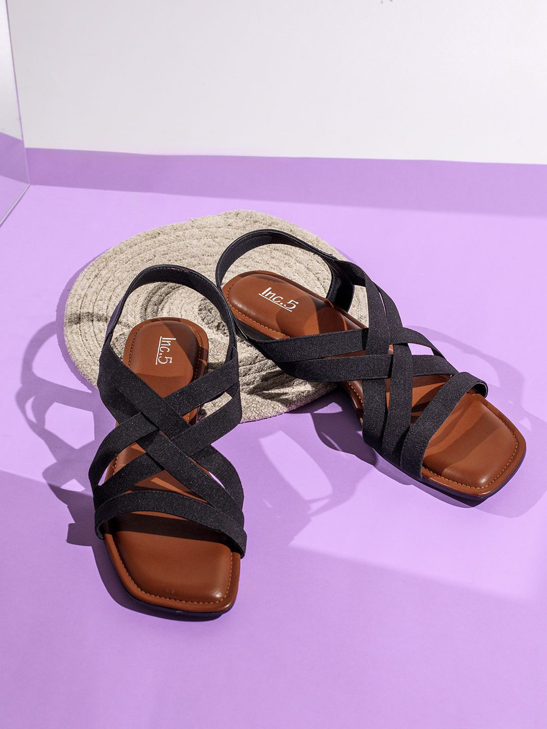Inc 5 Women Open Toe Flats