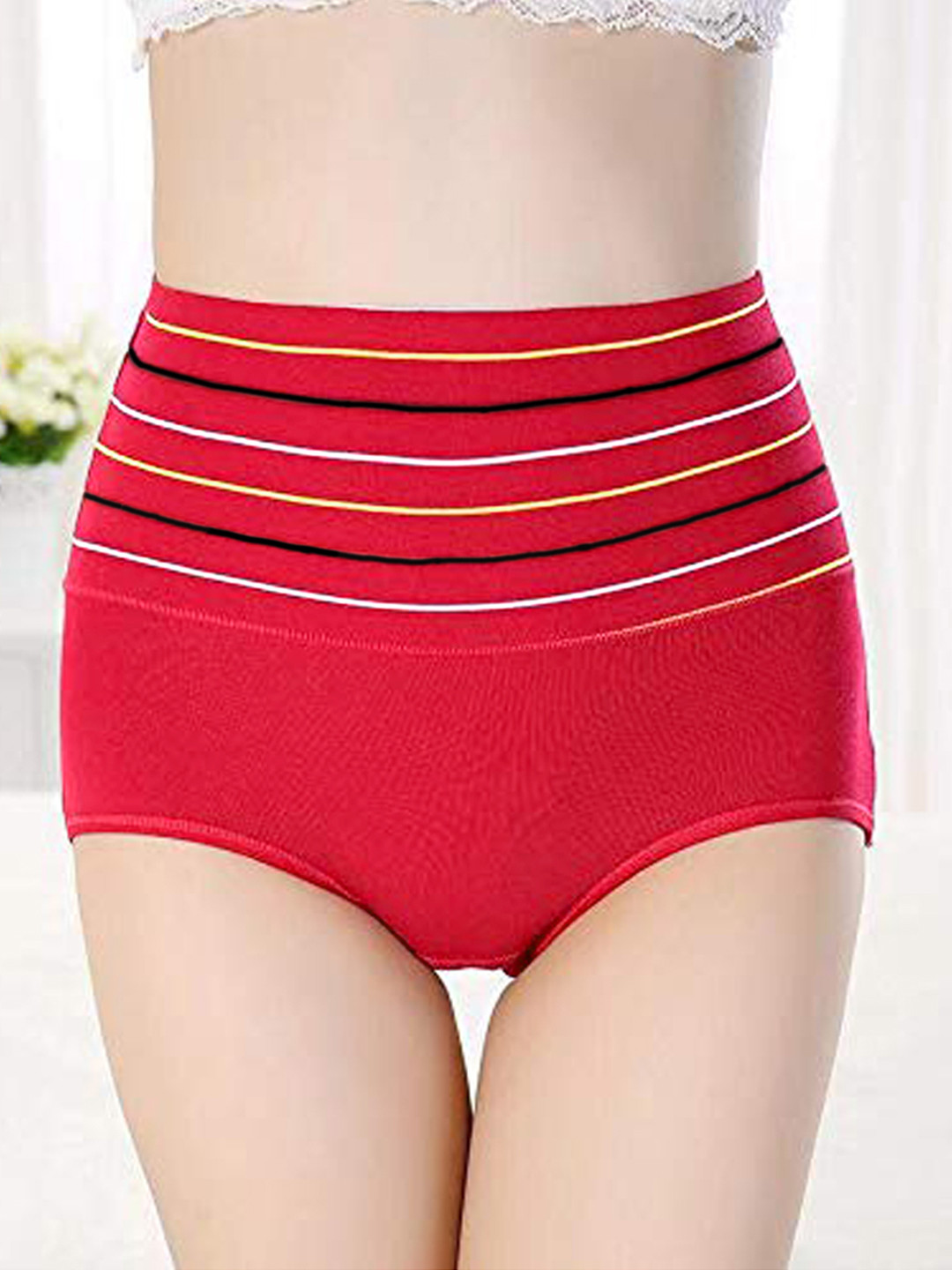 Diving deep Striped Boy Shorts Brief Line_Panty0004_Pack of 1_M