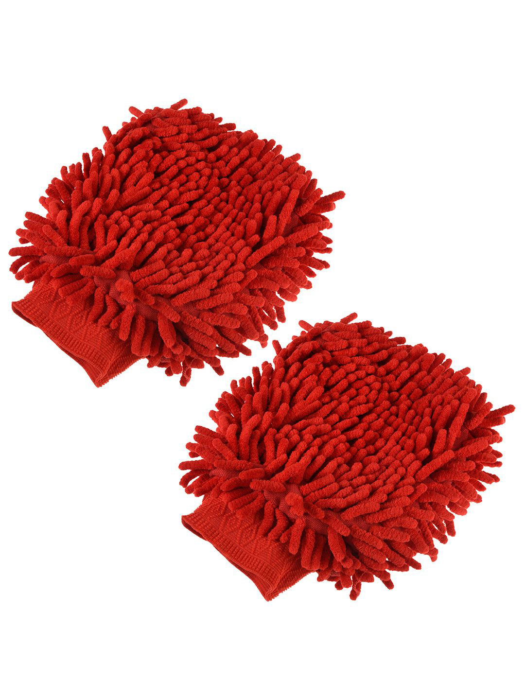 Kuber Industries Red 2 Pieces Microfiber 50 GSM Cleaning Cloths