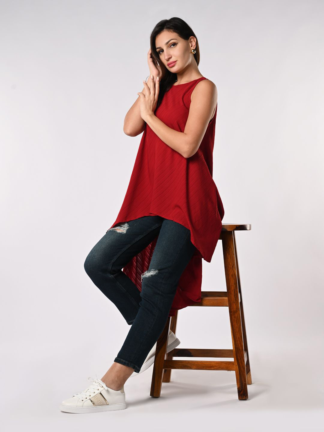 Iti High-Low Longline Top