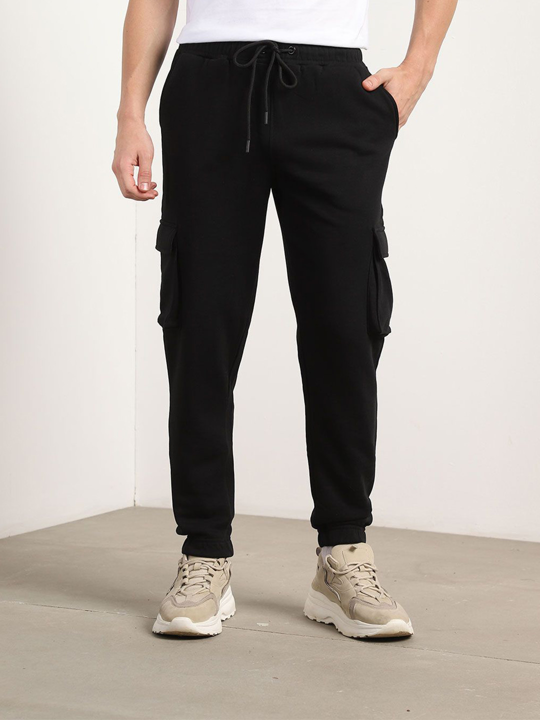 NOBERO Men Heavy Duty Cargo Joggers