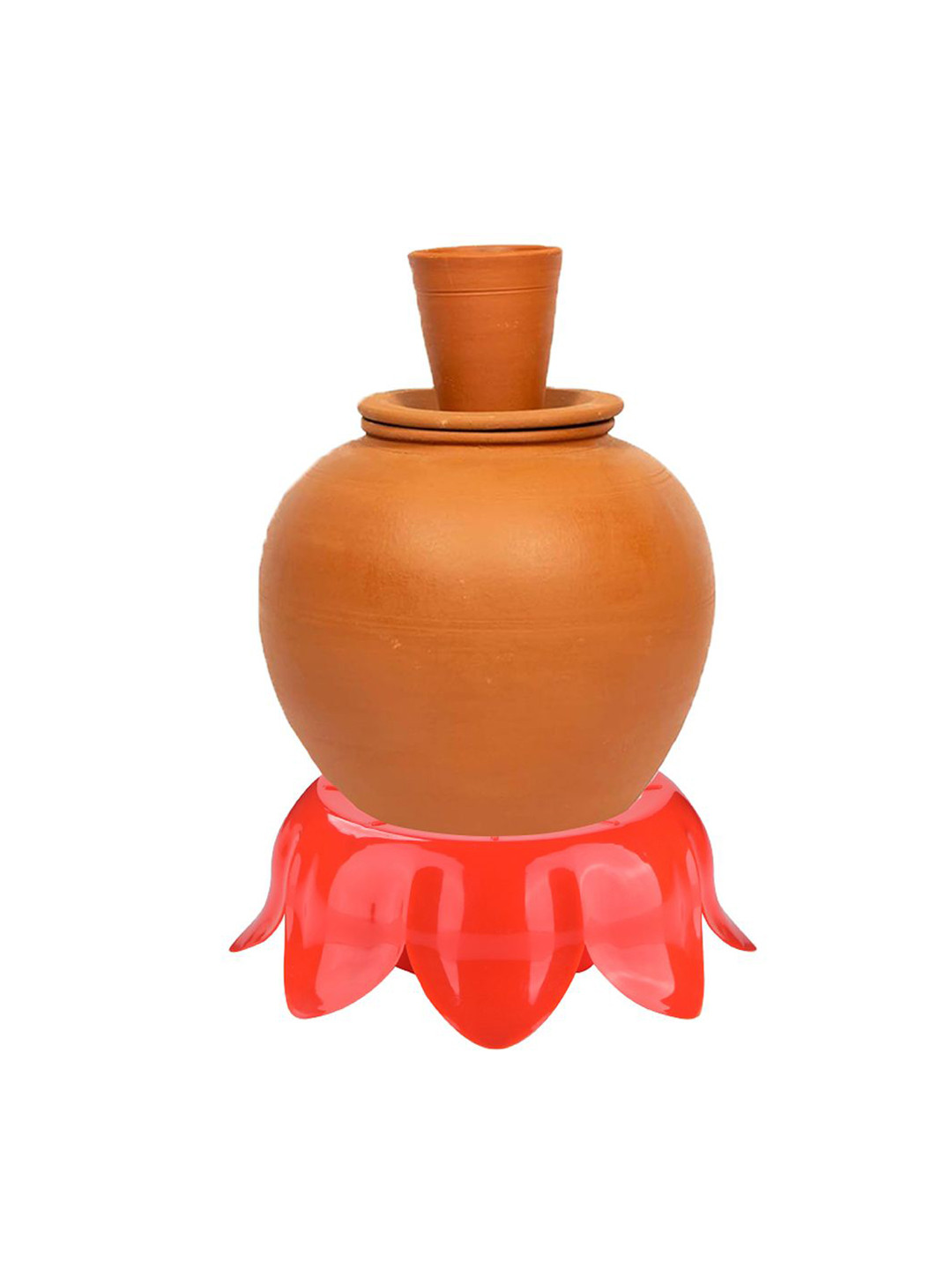 Kuber Industries Red Water Pot Royal Matka Stand