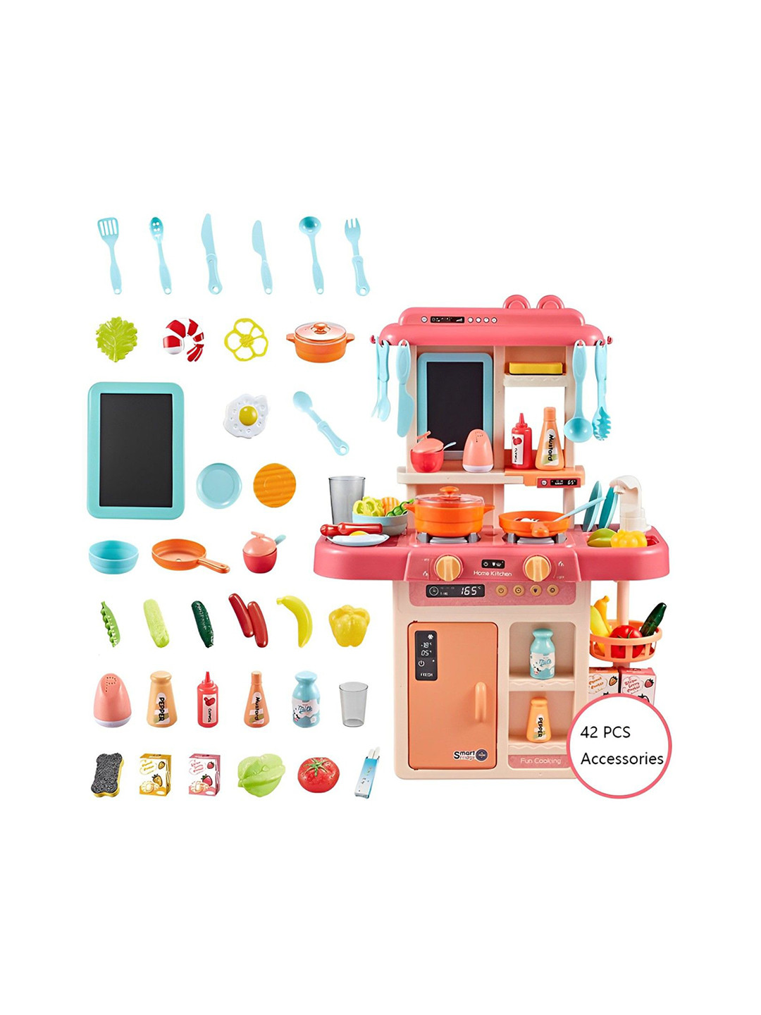 ADKD Kids Kitchen Set Toys With Realistic Light & Sound