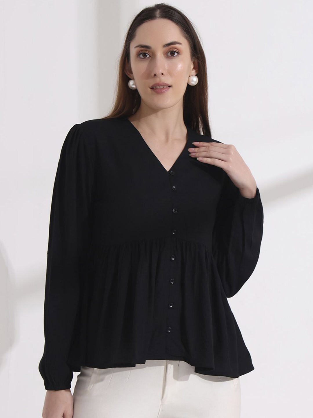 FITHUB Puff Sleeve Top