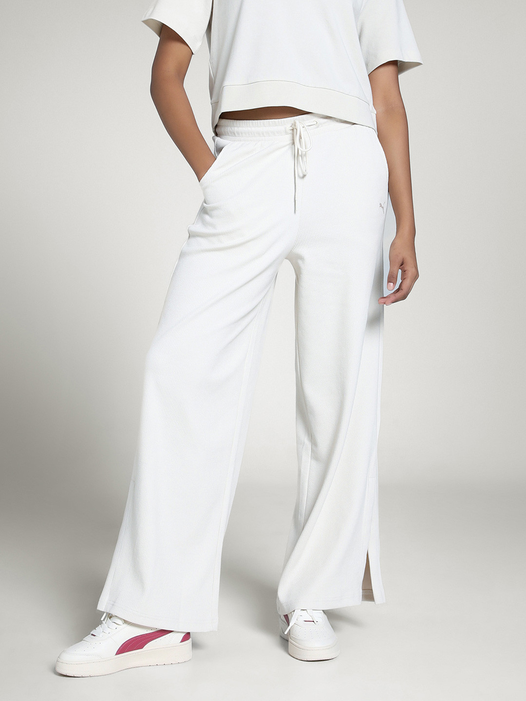 Puma HER Women High-Waist Straight Pants