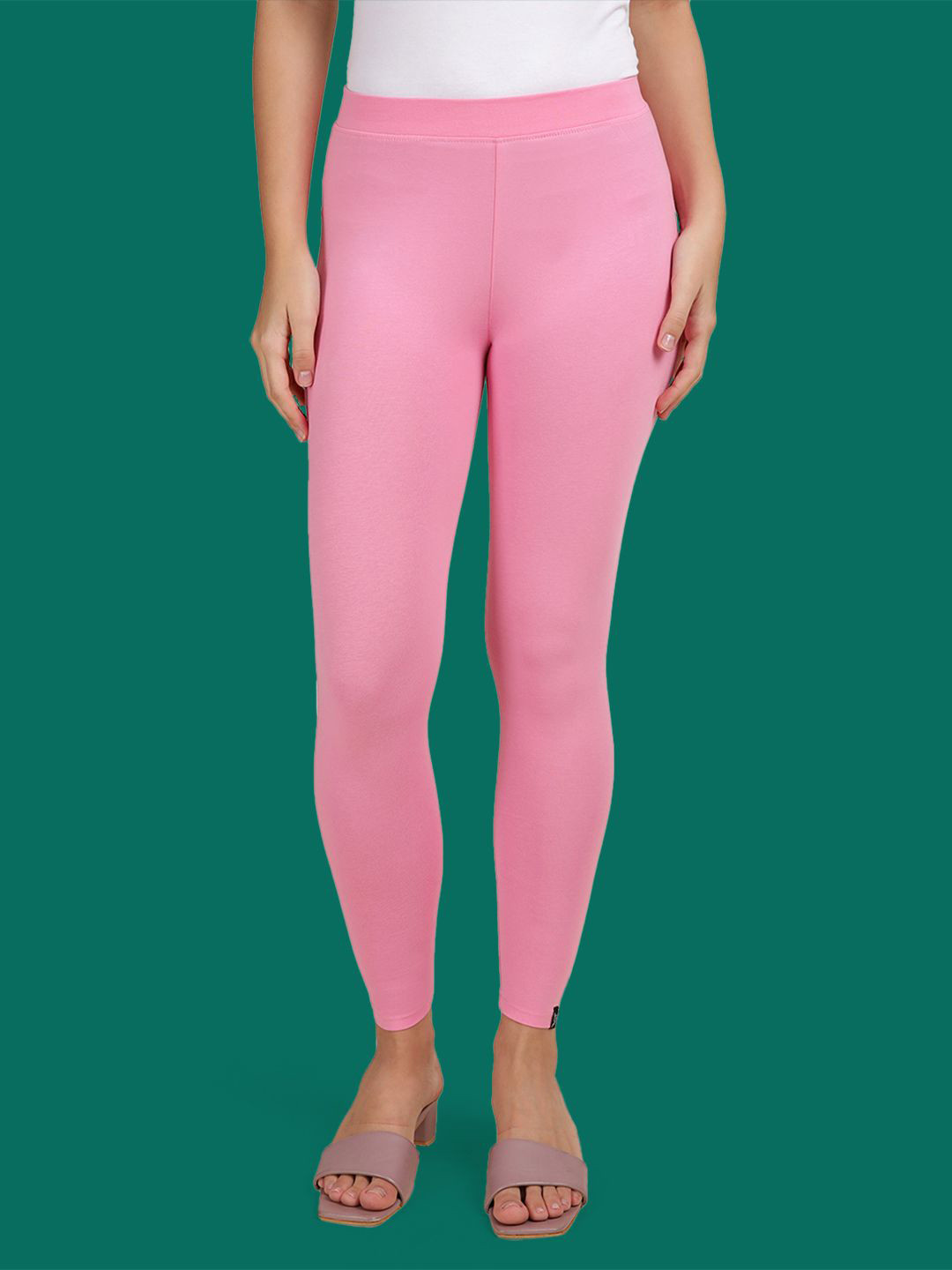 TWIN BIRDS Women Cotton Blend Solid Cotton Candy Ankle Length Leggings