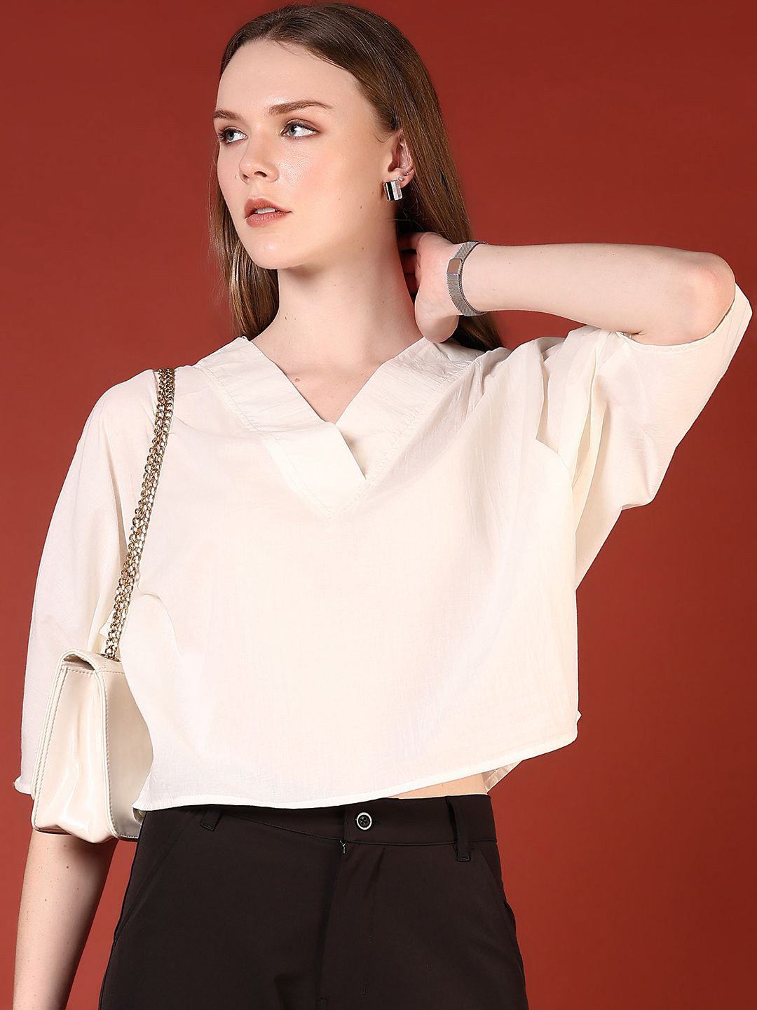 V-Mart Kimono Sleeve Cotton Top