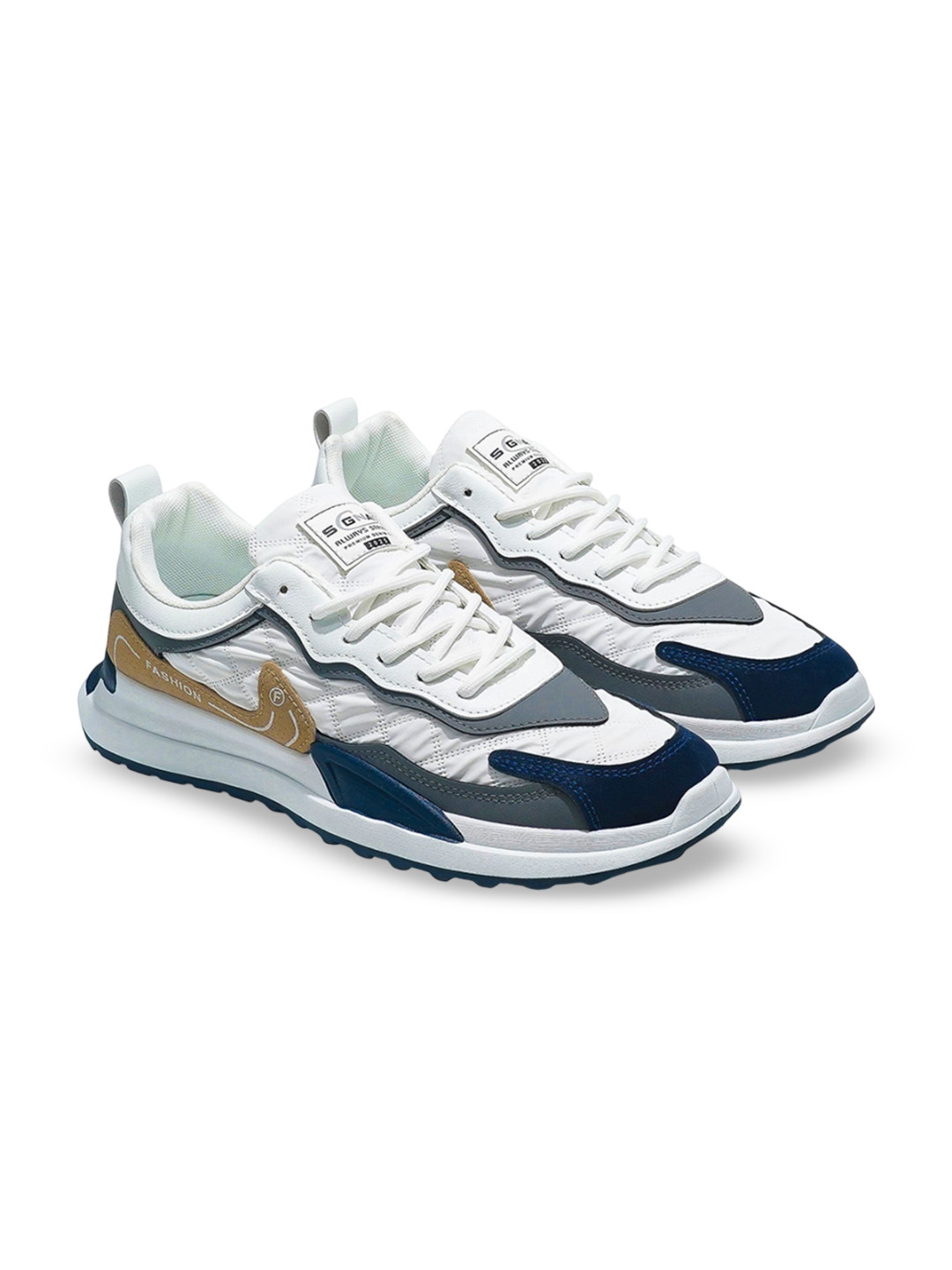 Air Italy Men Colourblocked Lace-Ups Sneakers