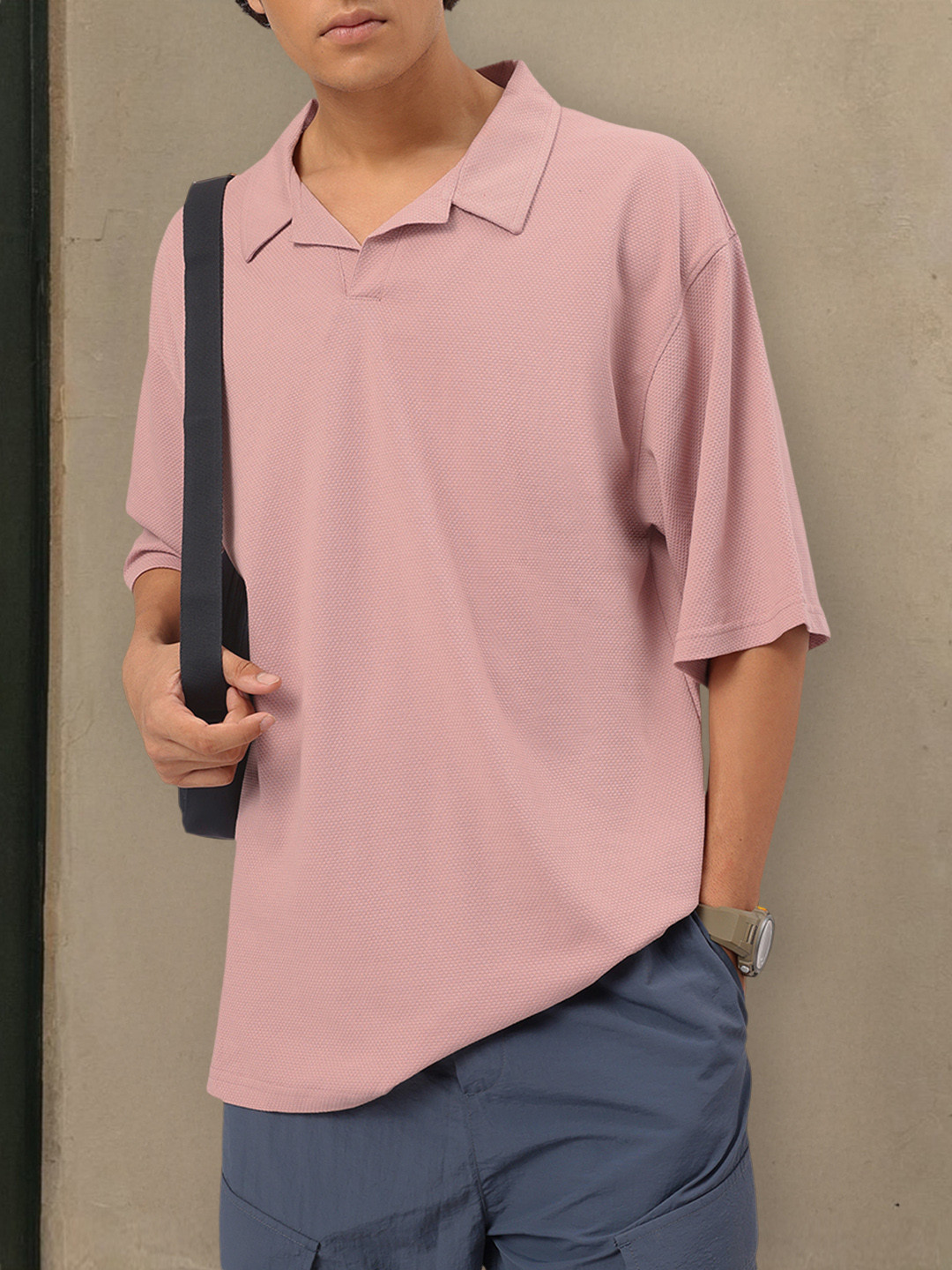 Kook N Keech Textured Oversized T-shirt