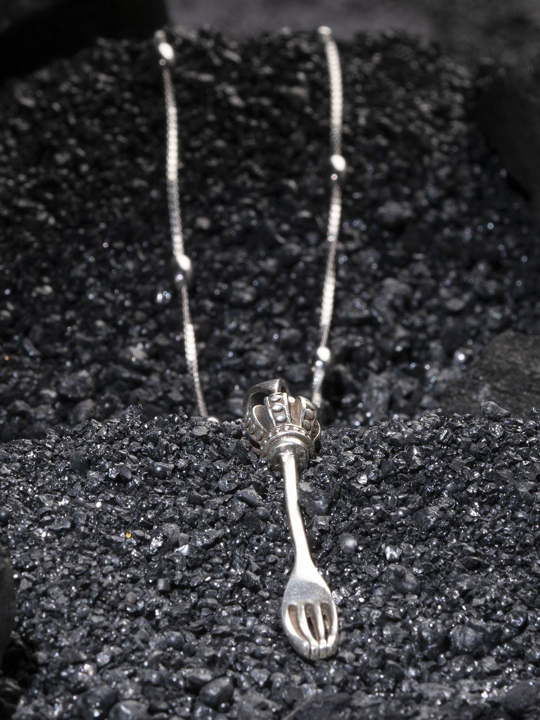 TOUCH925 Royal Dining Men 92.5 Pure Silver Silver Oxidized Pendant