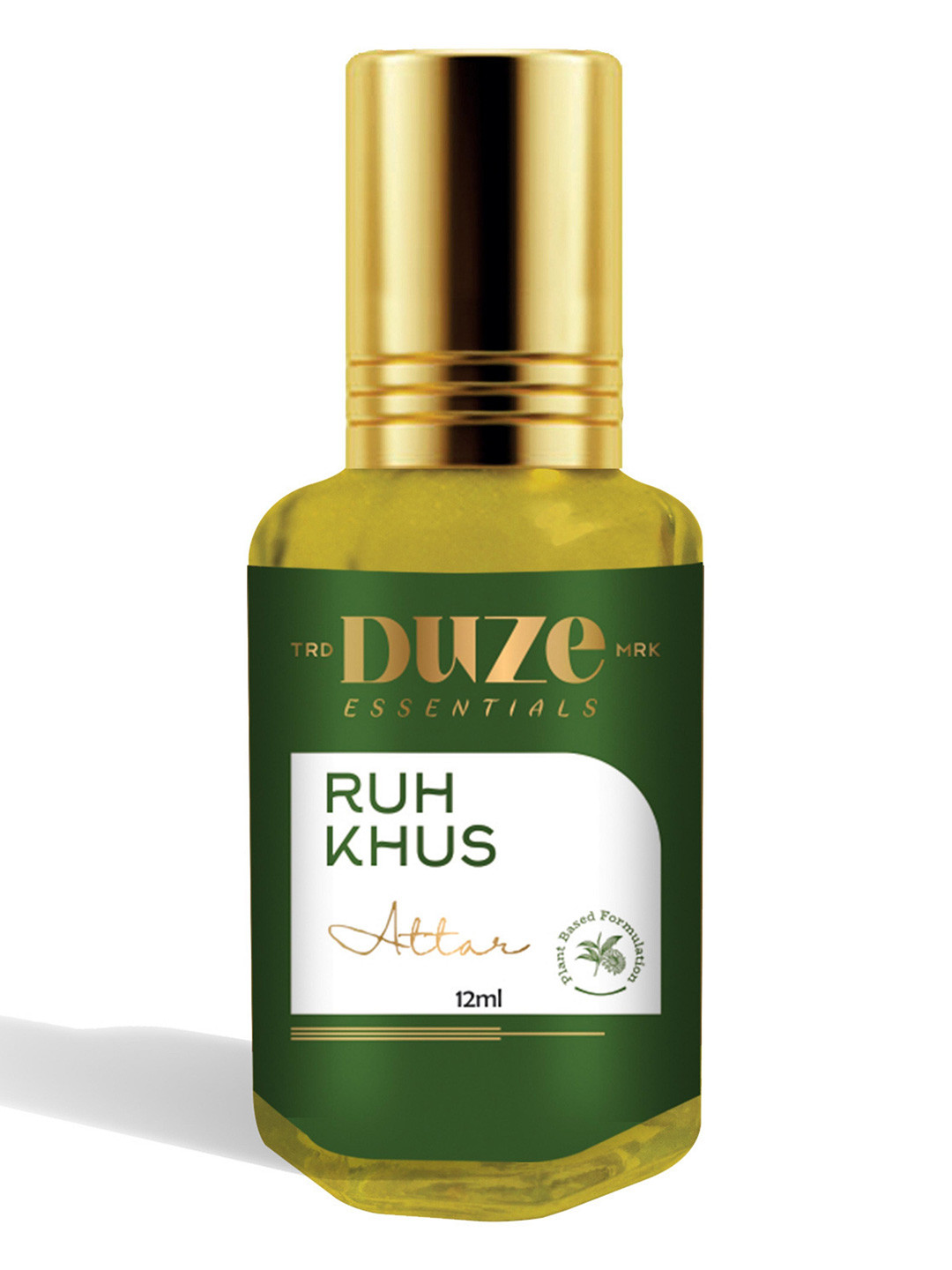 Duze Ruh Khus Vetiver Essence Natural & Alcohol Free Attar Long Lasting Attar- 12 ml