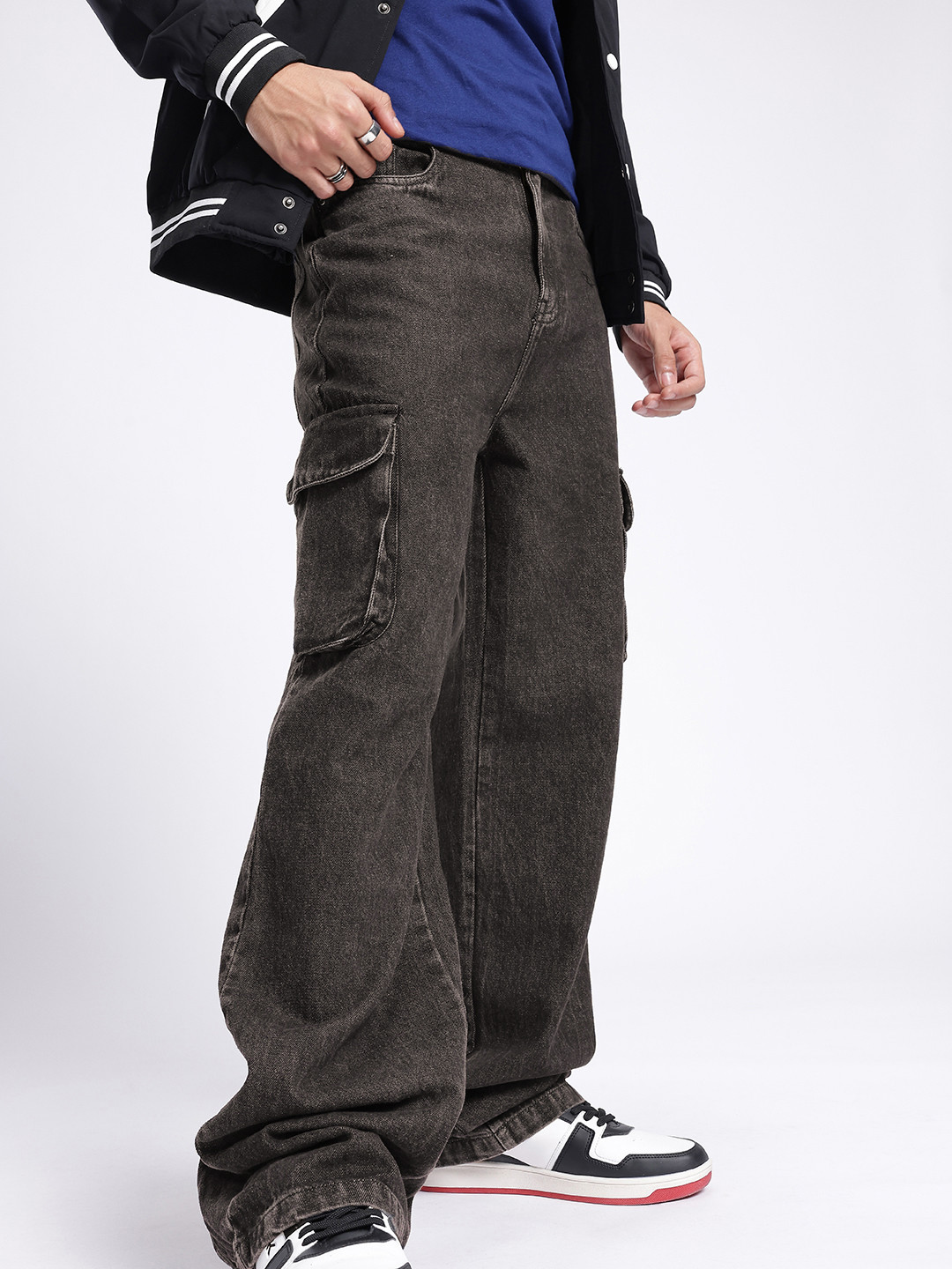 Kook N Keech X fwd Men wide leg Cargo Jeans