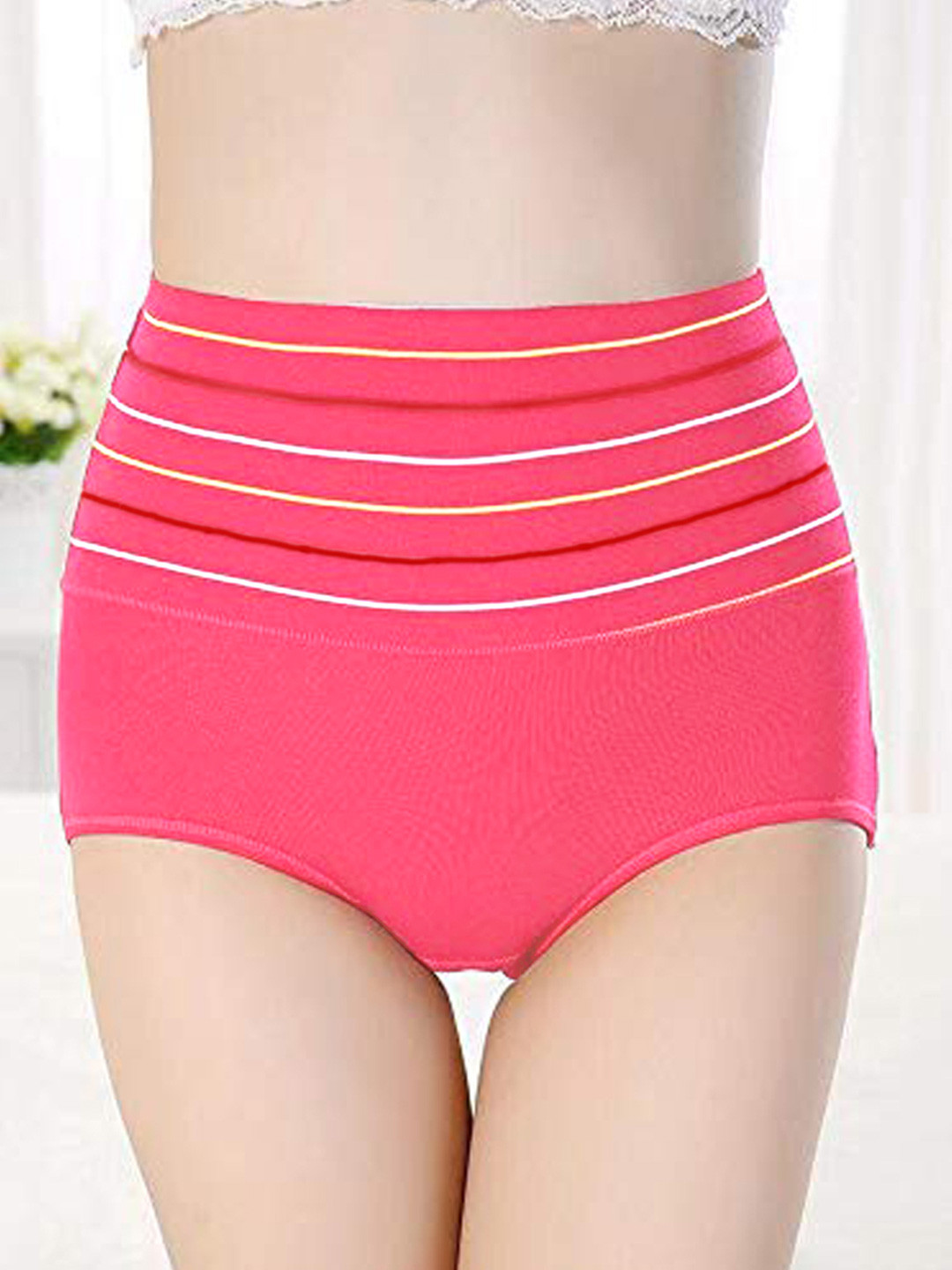 Diving deep Striped High Rise Hipster Brief Line_Panty0002_Pack of 1_M