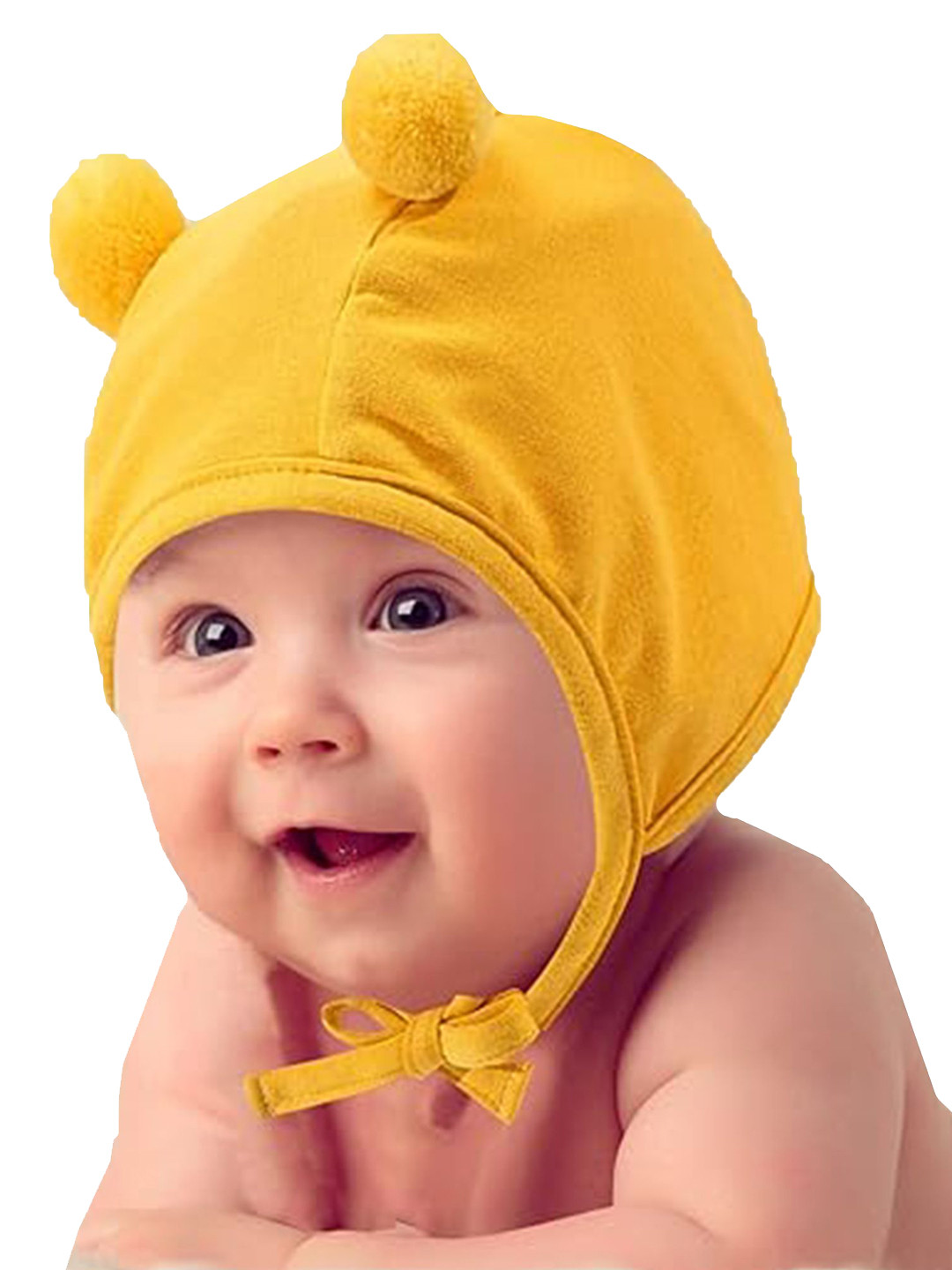 Babymoon Infants Cotton Bear Ears Cap Prop
