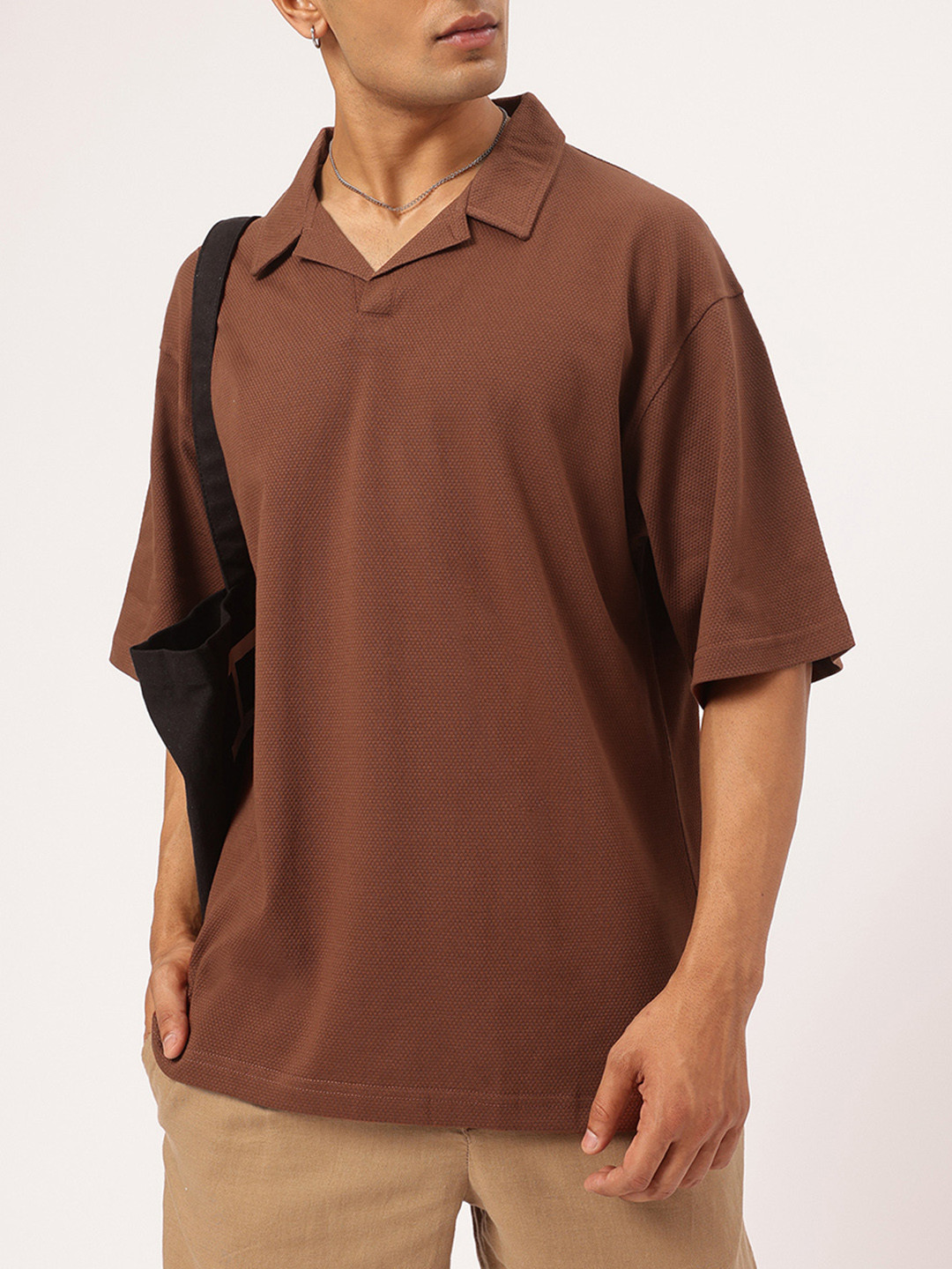 Kook N Keech Cuban Collar Oversized T-shirt