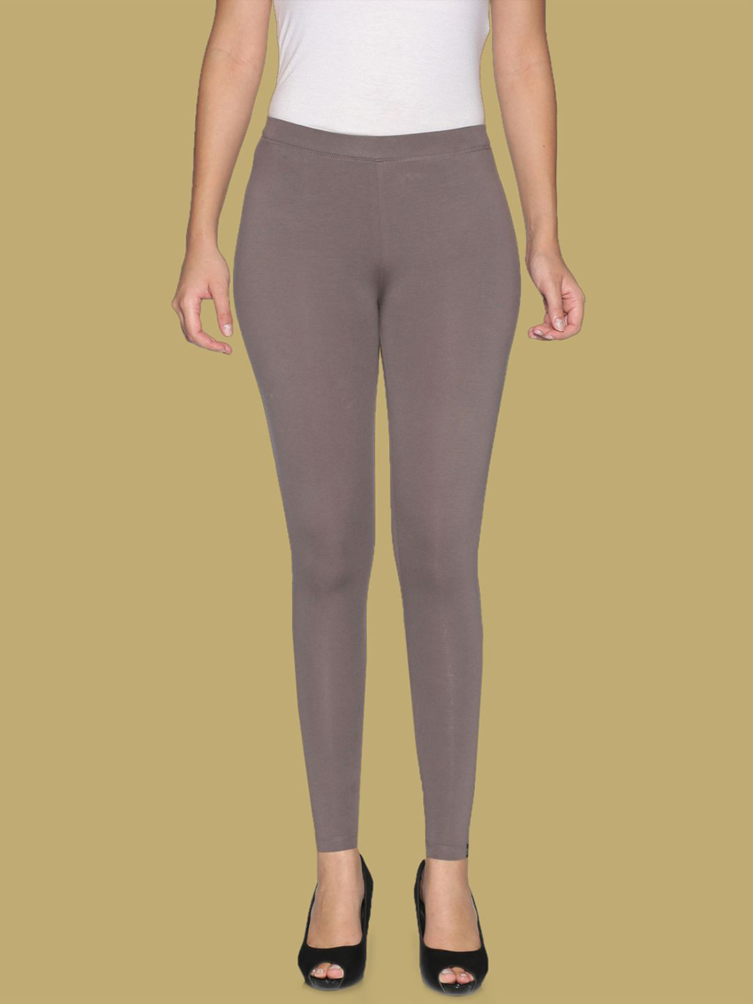 TWIN BIRDS Women Cotton Blend Solid Eiffel Tower Ankle Length Legging