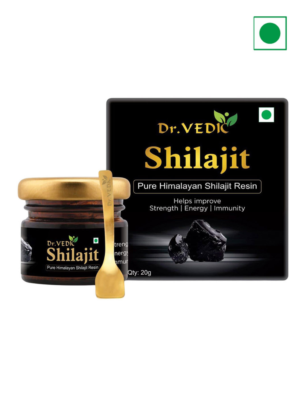 Dr Vedic 100% Pure & Natural Himalayan Shilajit Resin - 20 g