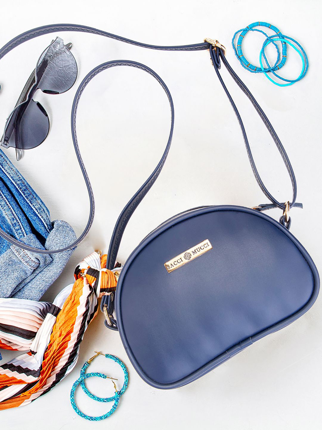 Sacci Mucci Sling Bag with Bow Detail