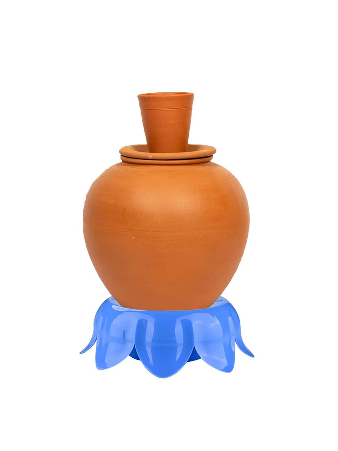 Kuber Industries Blue Water Pot Royal Matka Stand